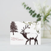 Winter Wonder Land Elch Woodland Weihnachten (Stehend Vorderseite)