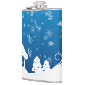 Winter Wonder Land Vinyl Wrapped Flask Flachmann (Links)