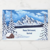Winter Wonder Mini Schaumweinetikett (Einzelnes Label)