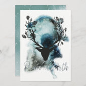 Winter Wonder Mystic Deer Weltfrieden Weihnachten (Vorne/Hinten)