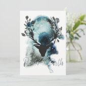 Winter Wonder Mystic Deer Weltfrieden Weihnachten (Stehend Vorderseite)