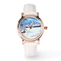 Winter Wonder Rose Gold Vintag Watch