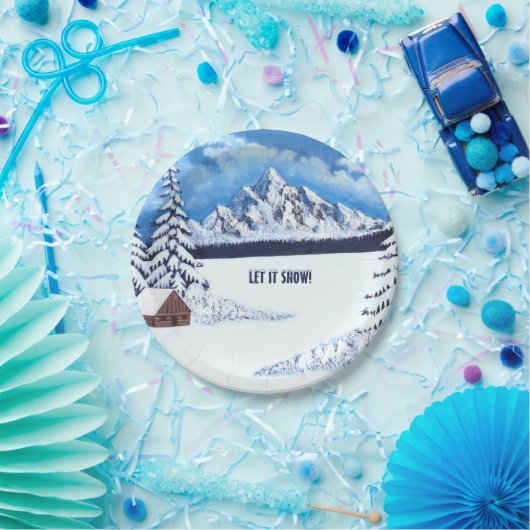 Winter Wonder Scanner Round Paper Teller (Party)