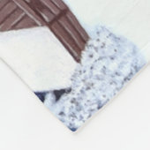 Winter Wonder Scene Fleece Blanket (Ecke)