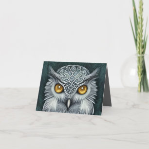 Winter Wonder Snow Owl Beauty Dankeskarte