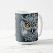 Winter Wonder Snow Owl Beauty Kaffeetasse (VorderseiteRechts)