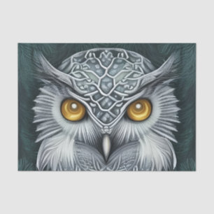 Winter Wonder Snow Owl Beauty Seidenpapier