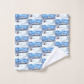 Winter Wonder Szene Badhandtuch Set (Waschlappen)