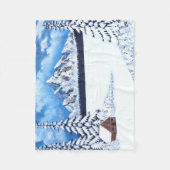 Winter Wonder Szene Fleece-Decke Fleecedecke (Vorderseite)