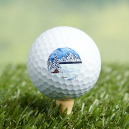 Winter Wonder Szene Golfball