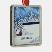 Winter Wonder Szene Ornament Aus Metall (Rechts)