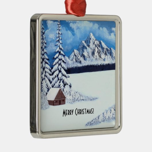 Winter Wonder Szene Ornament Aus Metall (Rechts)