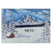 Winter Wonder Szene Schneidebrett (Vorderseite)