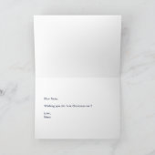 Winter Wonder Weihnachtskarte Karte (Innenseite)