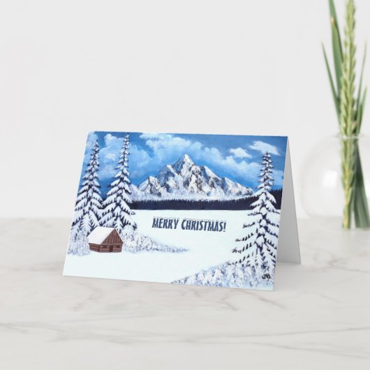 Winter Wonder Weihnachtskarte Karte (Vorderseite)