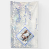 Winter Wonderland 16 . Geburtstag Diamonds Sparkle Banner (Vertikal)