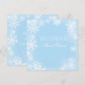 Winter Wonderland 16 . Geburtstag Party Einladung (Vorne/Hinten)