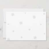 Winter Wonderland 1. Geburtstag Danke Karte (Rückseite)