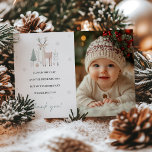 Winter Wonderland 1. Geburtstag Danke Karte<br><div class="desc">Vollständig anpassbar mit Ihrer persönlichen Nachricht,  fügt es Ihrer Wertschätzung eine charmante und festliche Touch hinzu. Wählen Sie unsere Winter Wonderland 1. Geburtstag Dankeschön Card,  um Ihre Dankbarkeit mit Stil zu teilen und einen bleibenden Eindruck verlassen,  der mit saisonaler Freude erfüllt wird.</div>