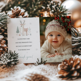 Winter Wonderland 1. Geburtstag Danke Karte