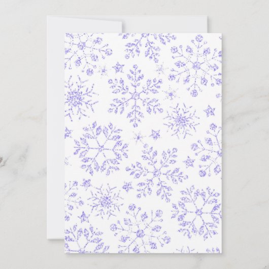 Winter Wonderland 1. Geburtstag Einladung (Rückseite)