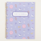 Winter Wonderland Abbildung Skate Ice Skate Lila Planer (Vorderseite)