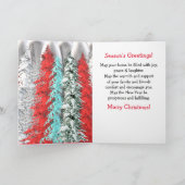 Winter Wonderland Afrikanische Weihnachtskarte Dankeskarte (Innenseite)