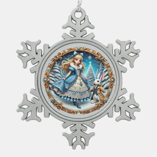 Winter Wonderland Alice Ornament (Vorderseite)