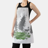 Winter Wonderland All-over Print Schürze - Grün (InSitu)