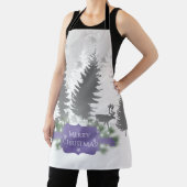 Winter Wonderland All-over Print Schürze - Lila (InSitu)