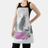 Winter Wonderland All-Over Print Schürze - Magenta (InSitu)