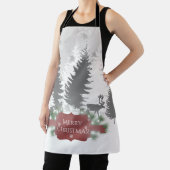 Winter Wonderland All-over Print Schürze - Rot (InSitu)