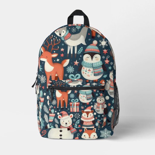 Winter Wonderland Animal Rucksack (Vorderseite)
