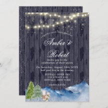 Winter Wonderland | Anstrich von Hochzeitseinladun