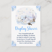 Winter Wonderland Arctic Animals Showdusche Begleitkarte (Vorderseite)