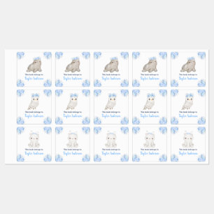 Winter Wonderland Arktische Tiere Kinder-Exlibris Etiketten