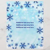 Winter Wonderland Art Festival Flyer Poster (Hinten)