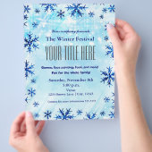 Winter Wonderland Art Festival Flyer Poster (Hand)