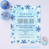 Winter Wonderland Art Festival Flyer Poster (Einzeln)