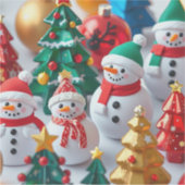 Winter Wonderland Aufkleber (Vorderseite)