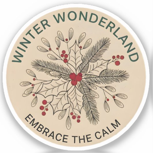 Winter Wonderland Aufkleber (Vorderseite)