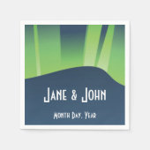 Winter Wonderland Auroras Napkins Serviette (Vorderseite)