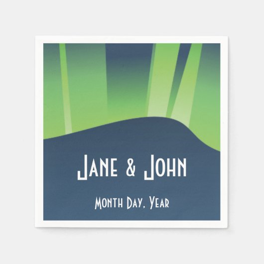 Winter Wonderland Auroras Napkins Serviette (Vorderseite)