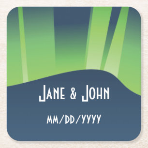 Winter Wonderland Auroras Paper Untersetzer