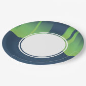 Winter Wonderland Auroras Papierplatte Pappteller (Schrägansicht)