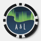Winter Wonderland Auroras Pokerchips (Vorderseite)