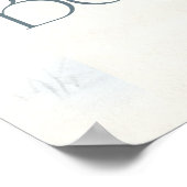 Winter Wonderland Baby Animals Baby Shower Poster (Ecke)