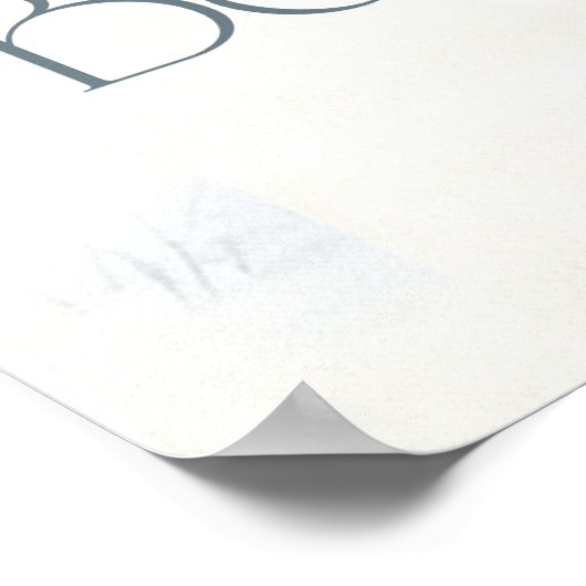 Winter Wonderland Baby Animals Baby Shower Poster (Ecke)