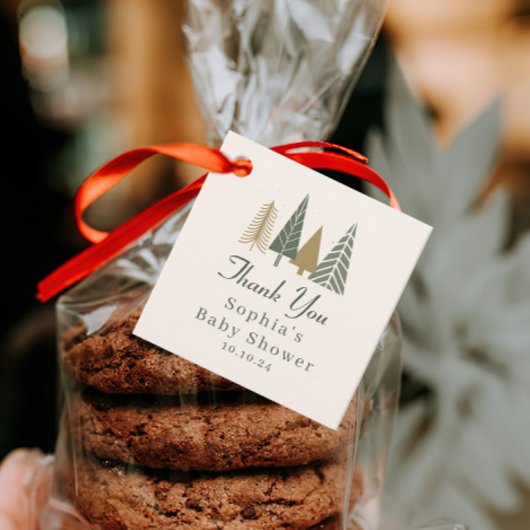 Winter Wonderland Baby Dusche Danke Geschenkanhänger