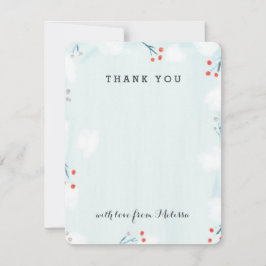 Winter Wonderland Baby Dusche Danke Karte